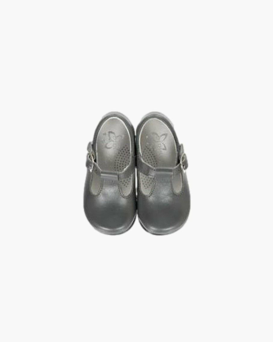 Accessories Amaia Kids | Baby Boy T-Bar Shoes Grey