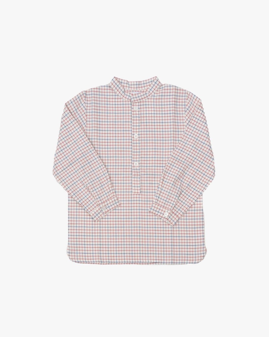 BOY Amaia Kids | Pereprine Shirt Red/Blue Mini Check