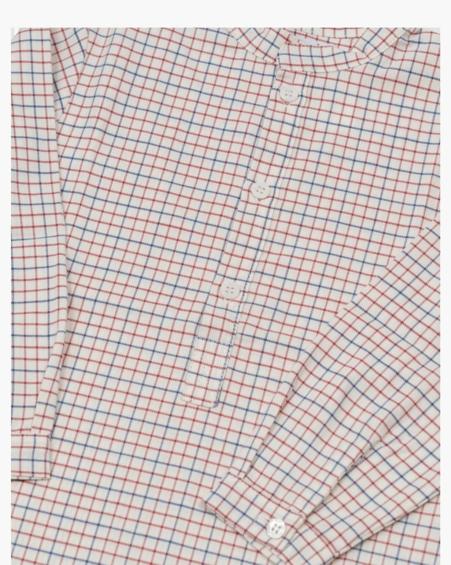 BOY Amaia Kids | Pereprine Shirt Red/Blue Mini Check