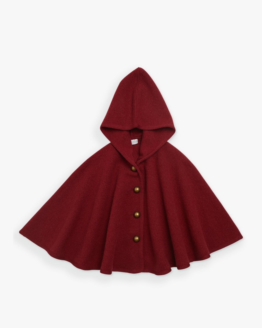 GIRL Amaia Kids | Hooded Cape Granate