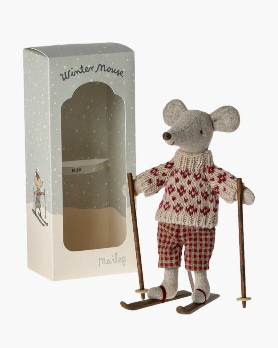 NEWBORN Amaia Kids | Winter Mouse With Ski Set, Mum