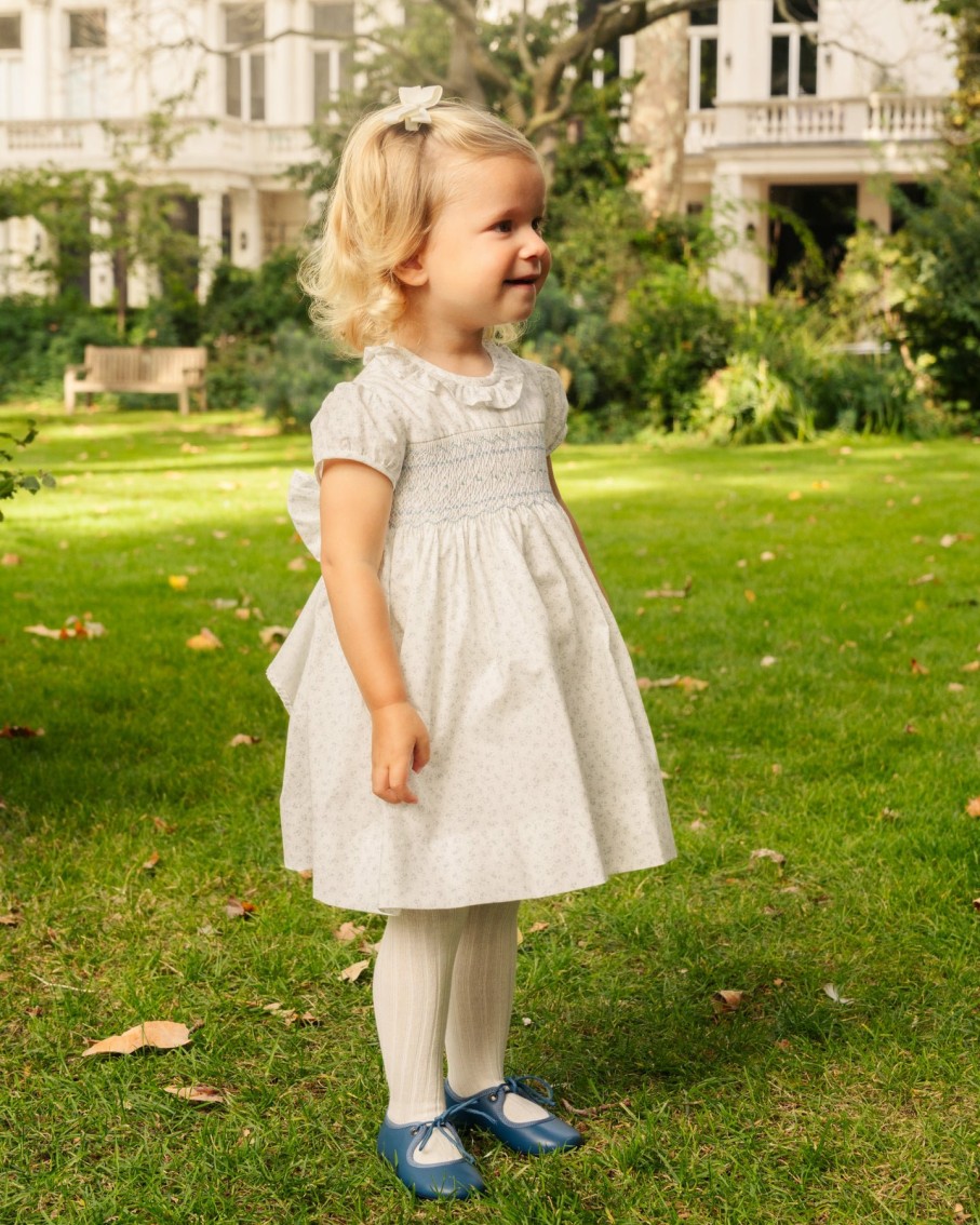 GIRL Amaia Kids | Moohren Dress Dusty Blue Mini Floral