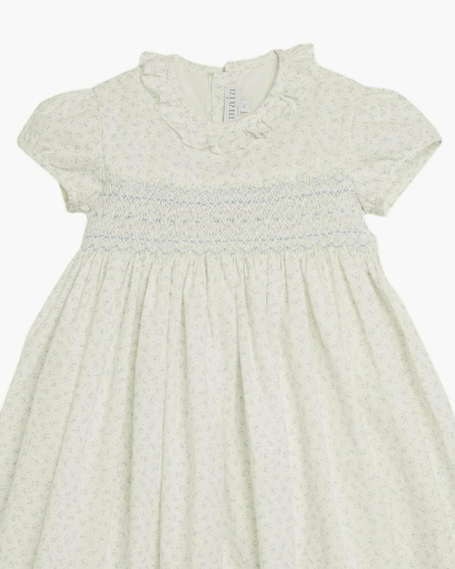 GIRL Amaia Kids | Moohren Dress Dusty Blue Mini Floral