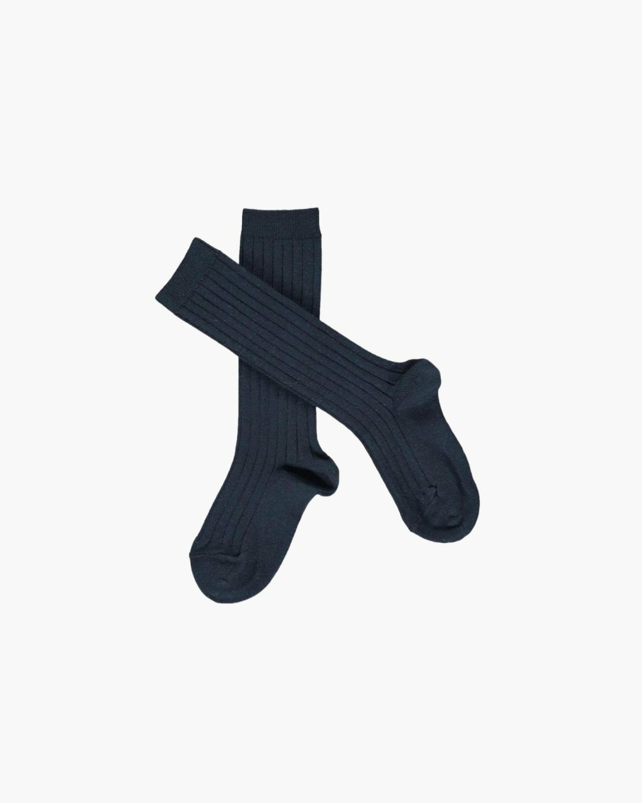 Celebration Amaia Kids | Ribbed High Knee Socks Navy