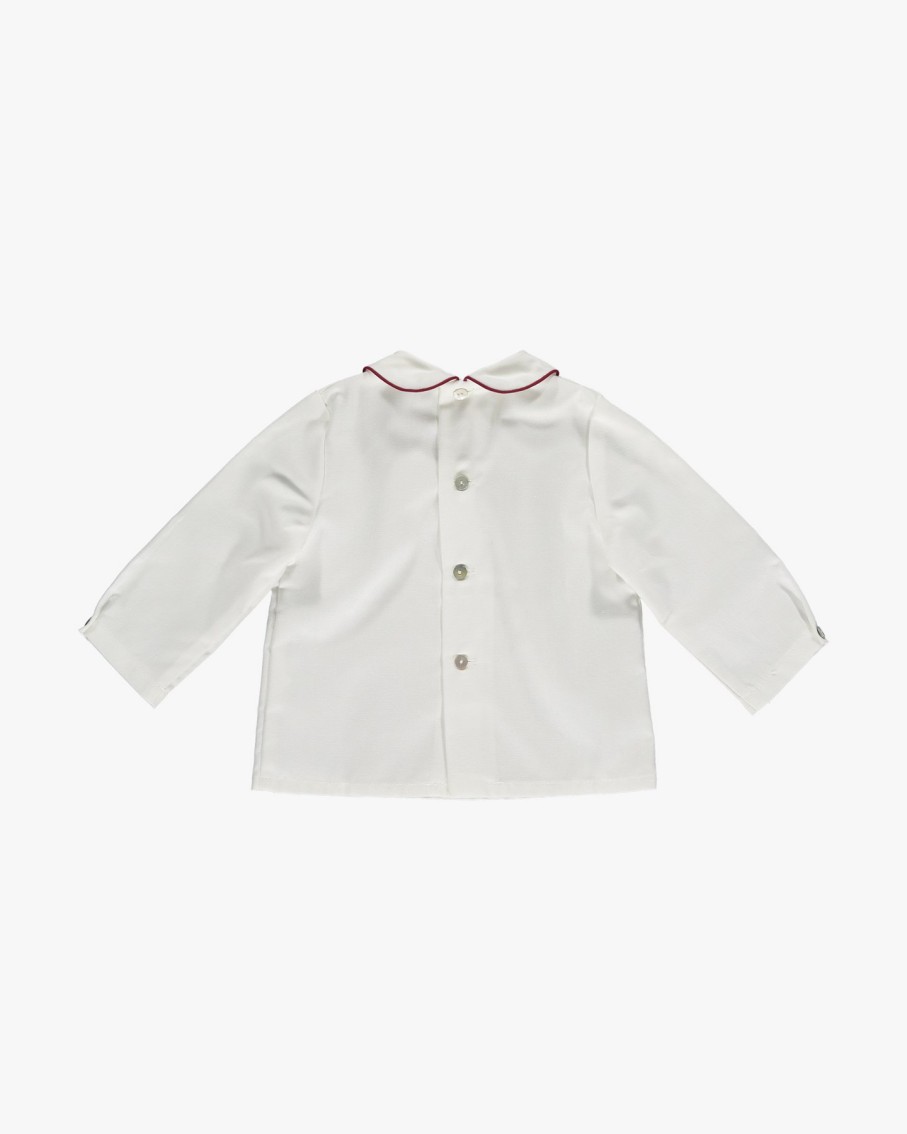 BABY BOY(0M to 3Y) Amaia Kids | Mallard Shirt Dark Red