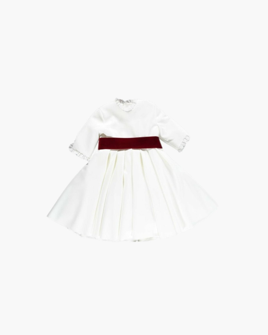 Celebration Amaia Kids | Eugenie Dress Velvet Burgundy