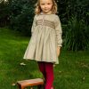 GIRL Amaia Kids | Aria Dress Khaki Mini Houndstone