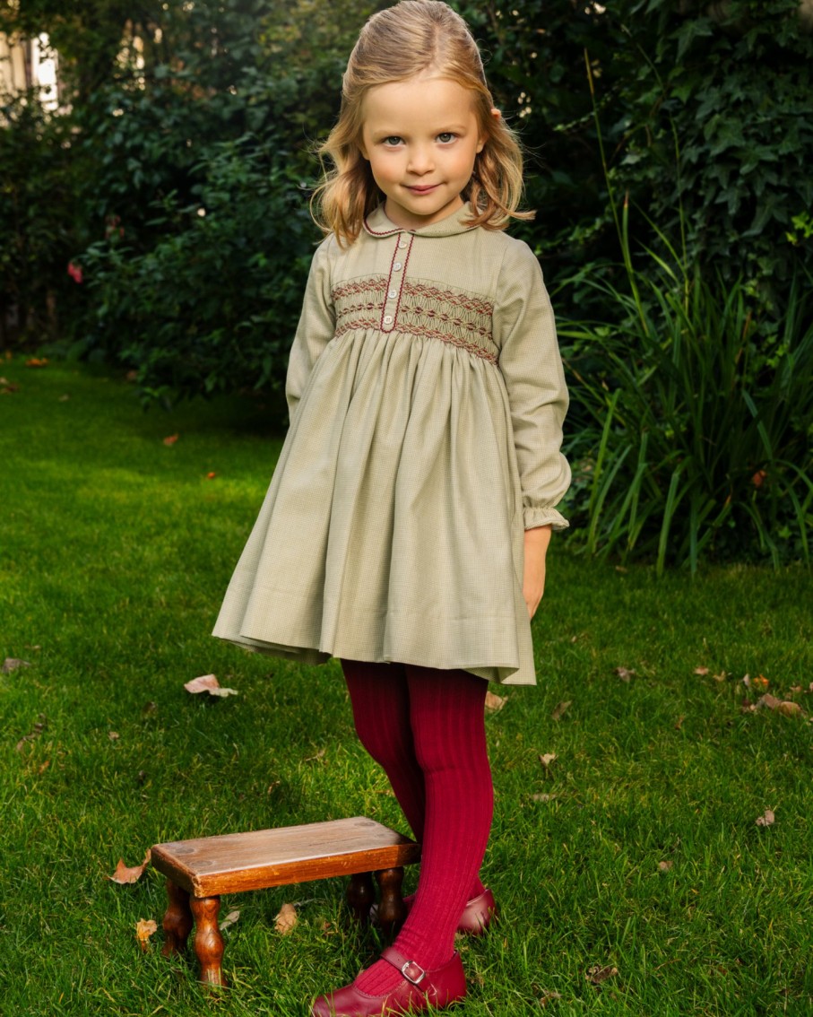 GIRL Amaia Kids | Aria Dress Khaki Mini Houndstone