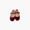 Accessories Amaia Kids | Girl Velvet Shoes Burgundy