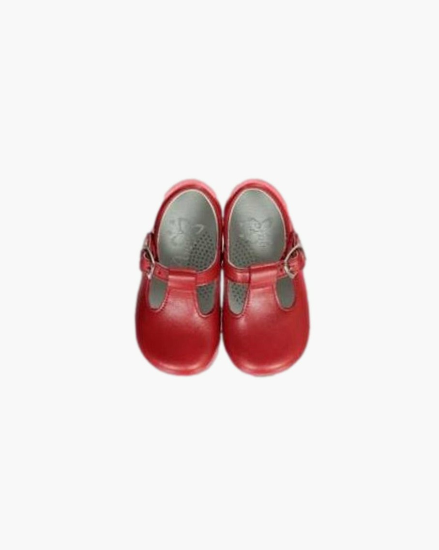 Accessories Amaia Kids | Baby Boy T-Bar Shoes Red