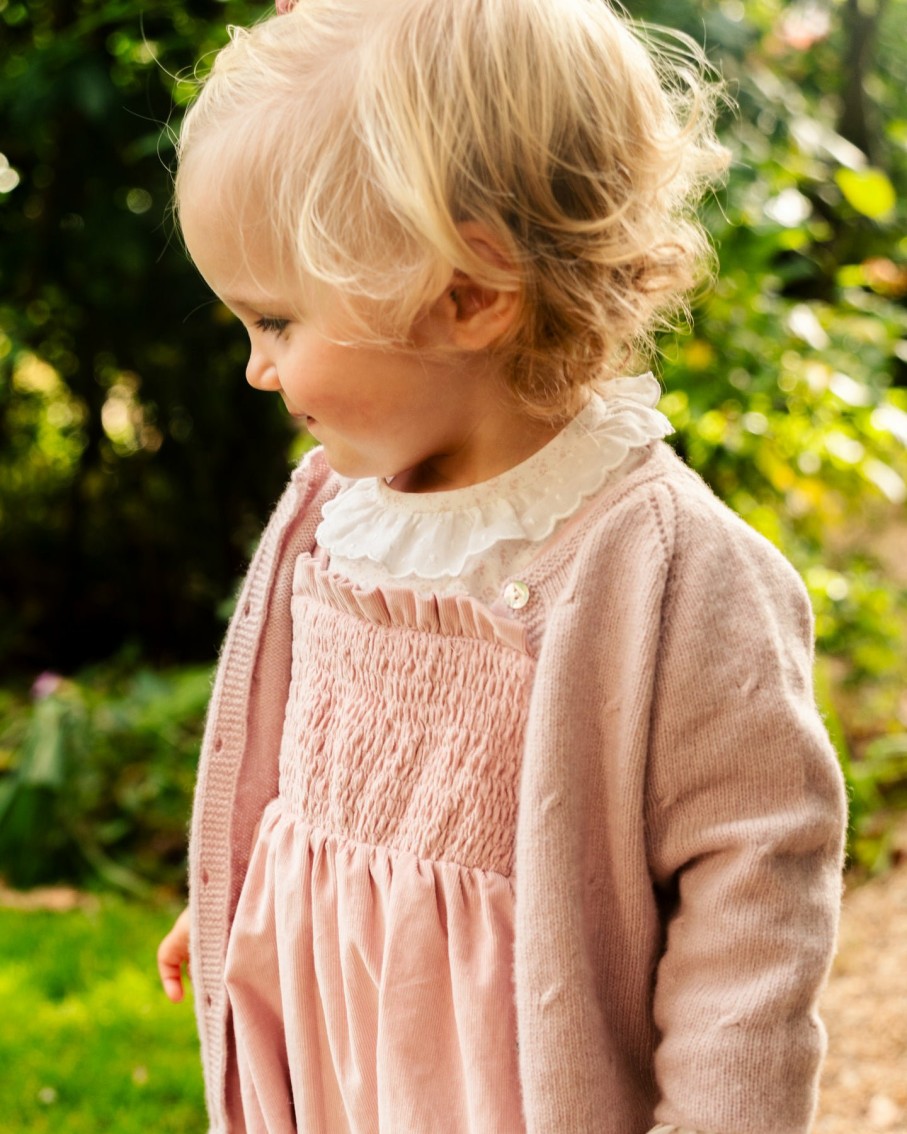 BABY GIRL (0M to 3Y) Amaia Kids | Puce Cardigan Light Pink