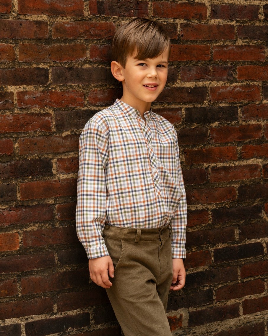 BOY Amaia Kids | Pereprine Shirt Green Chestnut Vichy