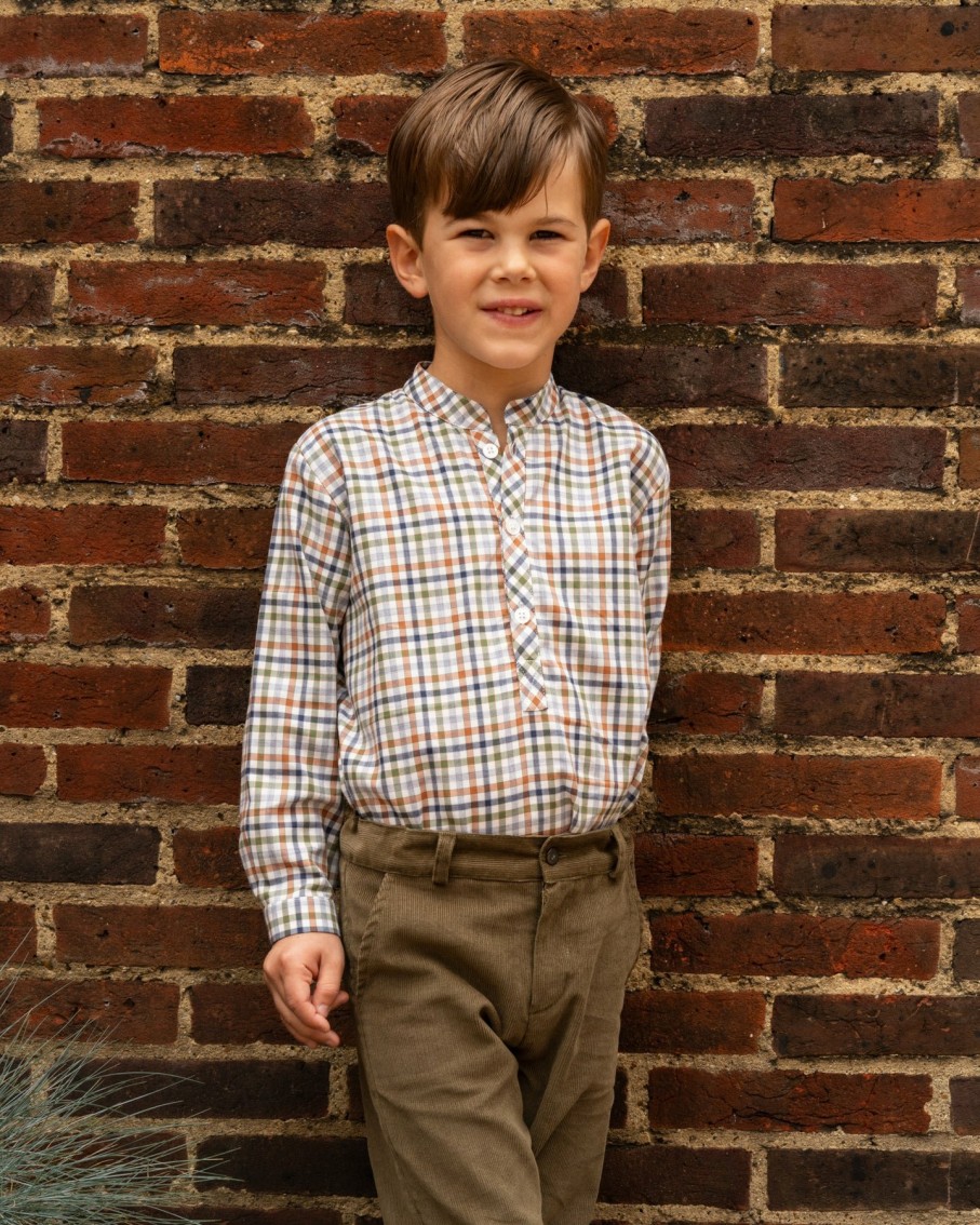 BOY Amaia Kids | Pereprine Shirt Green Chestnut Vichy