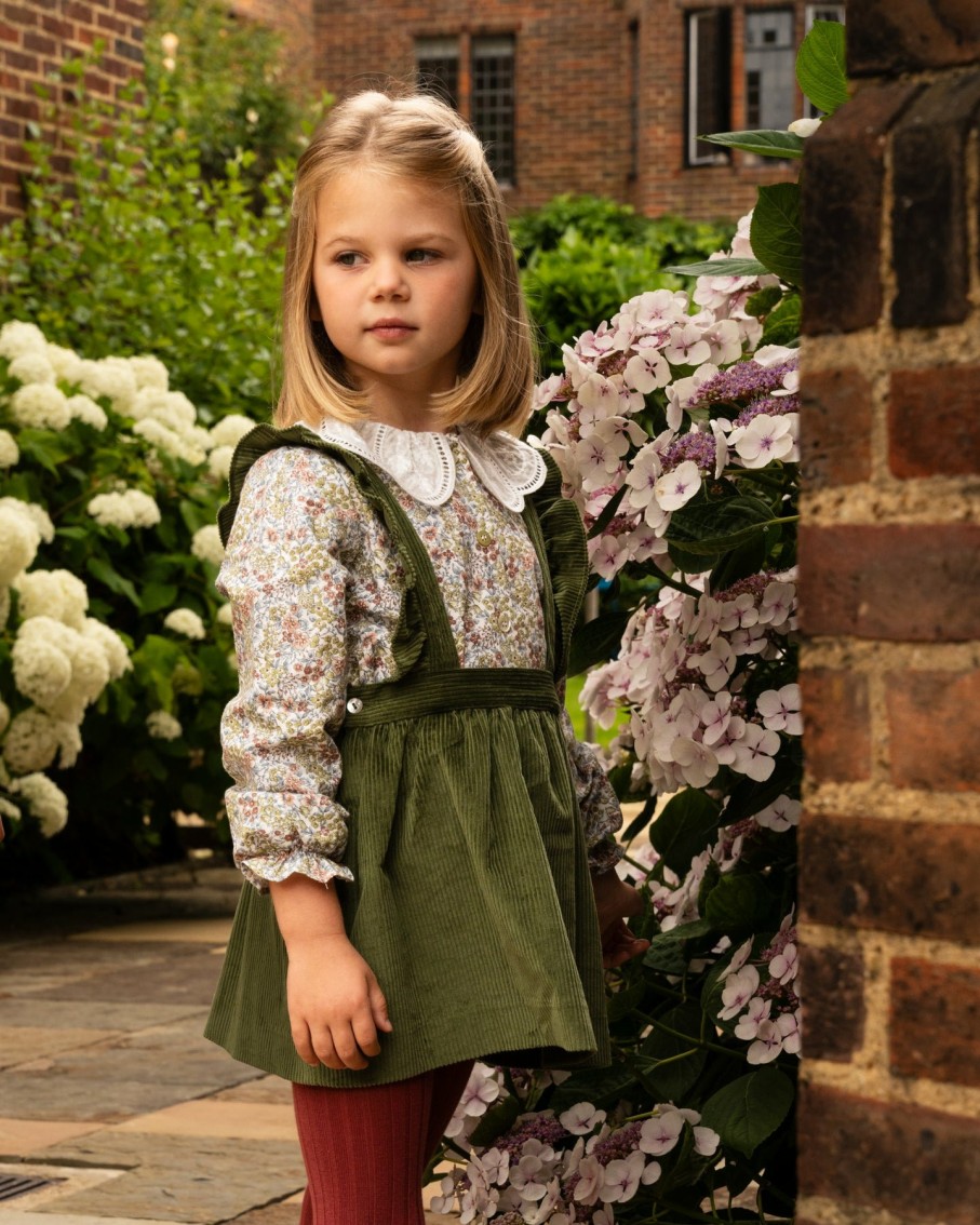 GIRL Amaia Kids | Mai Skirt Green Corduroy